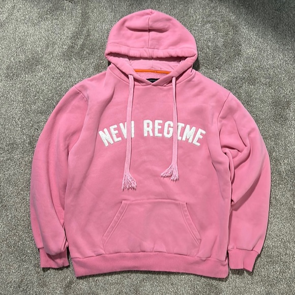 Y2K New Regime Pink Hoodie - Picture 1 of 3